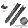 100% handmade black genuine OEM custom double-folded alligator crocodile leather strap and watch band replacement for Cartier Pasha De watches online - Shop the high-end quality Belly-scale bespoke leathr straps and watch bands online from DR Watchstrap onine at a low price