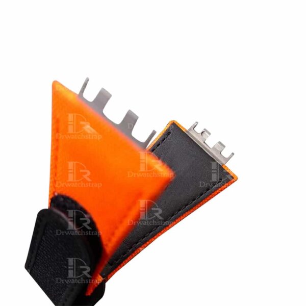 replacement canvas strap for Hublot big bang Meca 10 orange velcro watch band