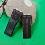 Custom Hublot Big bang 411 watch band black velcro nylon canvas strap