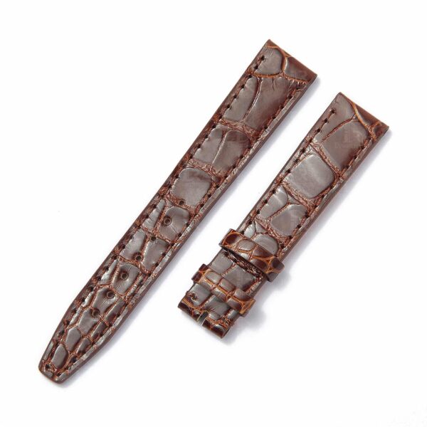 Custom best quality alligator replacement Brownn leather watch straps lady IWC Portofino Santoni strap and watch band online for sale fit for IWC Portofino, Pilot's, Portuguese luxury watches
