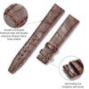 custom lady IWC Santoni Brown Alligator leather watch band