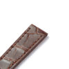 handcrafted Replacement lady IWC Santoni Brown Alligator leather watch band