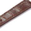 handcrafted Replacement lady IWC Santoni Brown Alligator leather watch band