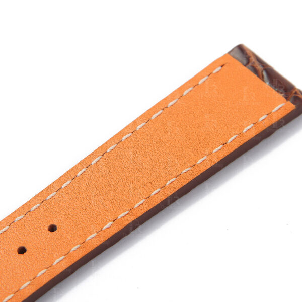 custom lady IWC Santoni Brown Alligator leather watch band