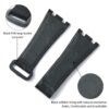 watch band For Audemars Piguet Royal Oak 15710 watch black Velcro Nylon Canvas strap (3) watch band For Audemars Piguet Royal Oak 15710 watch black Velcro Nylon Canvas strap (3)