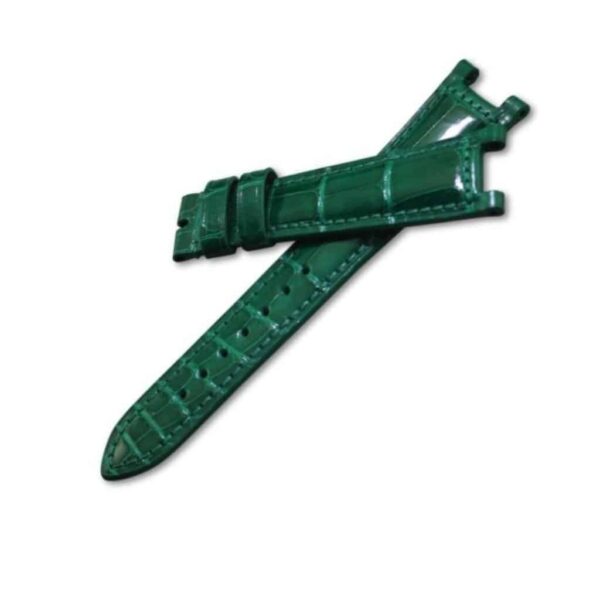 Custom alligator strap for franck muller double mystery green leather bands crocodile watch band