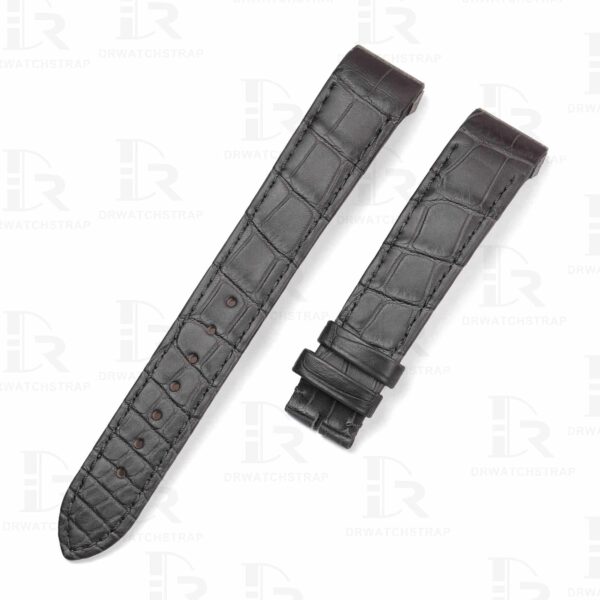 Buy custom Grey leather watch bands quickswitch for Jaeger Lecoultre JLC Reverso Squadra Lady Duetto