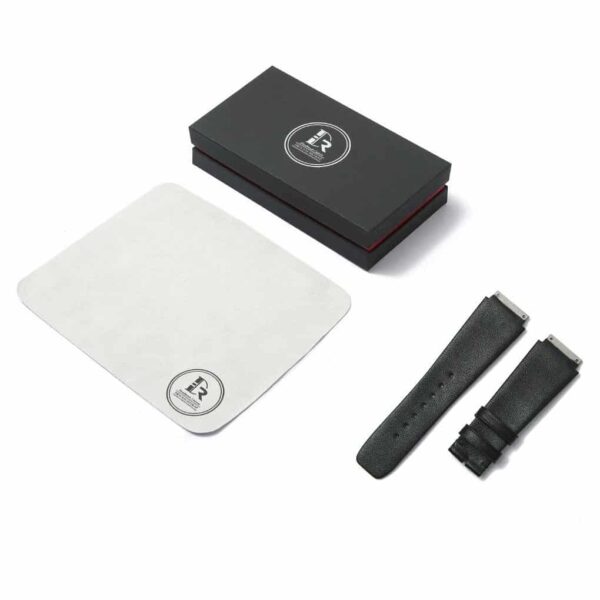 Custom best quality OEM black premium calfskin replacement Richard Mille leather watch band and watch strap for Richard Mille RM 005 007 010 011 016 030 035 055 067 and more luxury watches at a discount price - Shop the high-end cal leather watch bands and straps online