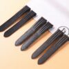 Custom brown black caflskin leather strap and nylon for Cartier Roadster watch band