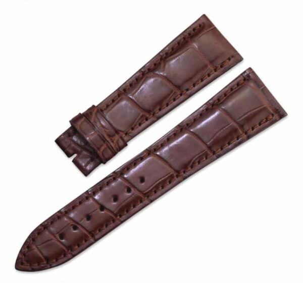 brown alligator leather watch bands