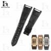 Custom leather strap fit for Patek Philippe Twenty-4 4910 4920 Black alligator watch band – handcradted (1)
