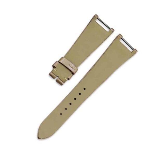 Custom leather strap fit for Patek Philippe Twenty-4 4910 4920 brown alligator watch band - handcradted