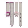 Custom strap for Vacheron Constantin 1972 Asymmetric pink purple alligator leather watch band