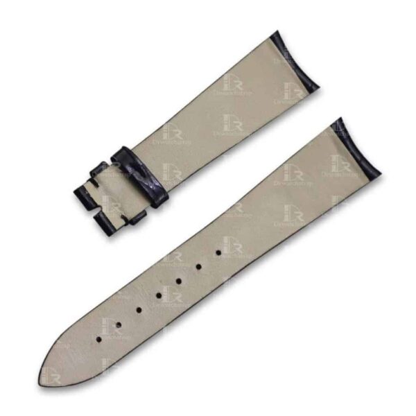 Franck Muller black crocodile strap replacement watchband - customized