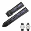 Best quality OEM handmade Black American Alligator leather straps and watch bands for Glashütte Quintessentials online for sale - Shop the custom Grade A crocodile watch band leather strap and watch band replacement at a low price