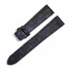 Genuine best quality handmade American Alligator black Round-scale Glashutte Senator leather strap and watch band replacement for Glashutte Senator 39-31-34-42-04 with 19mm 20mm 22mm lug size watchbands at a low price