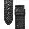 Glashutte Senator Alligator leather strap black round scale watchband Handmade watchbands for sale (2)