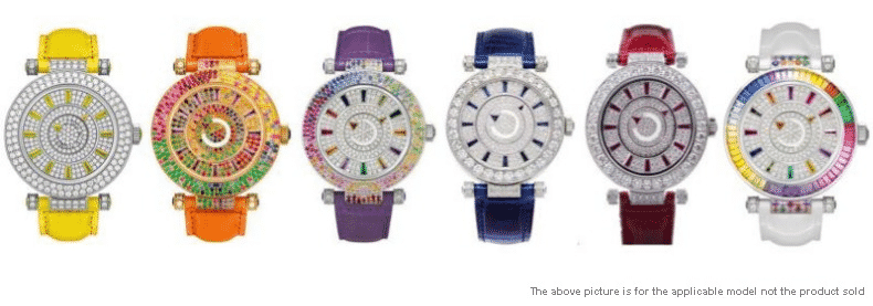 OEM leather strap for Franck Muller Double Mystery red alligator replacement watch band 