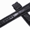OEM leather strap for Jaeger-Lecoultre Master black alligator replacement watch band
