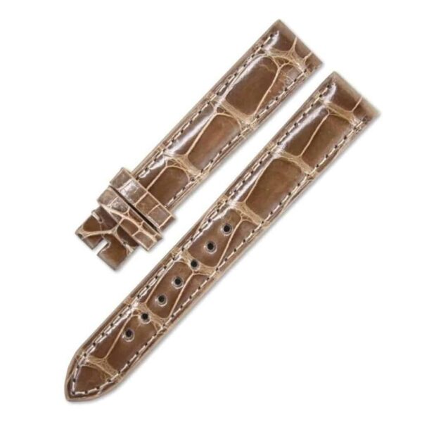 custom strap for Zenith ELITE STAR brown alligator leather replacement watch band - Customized