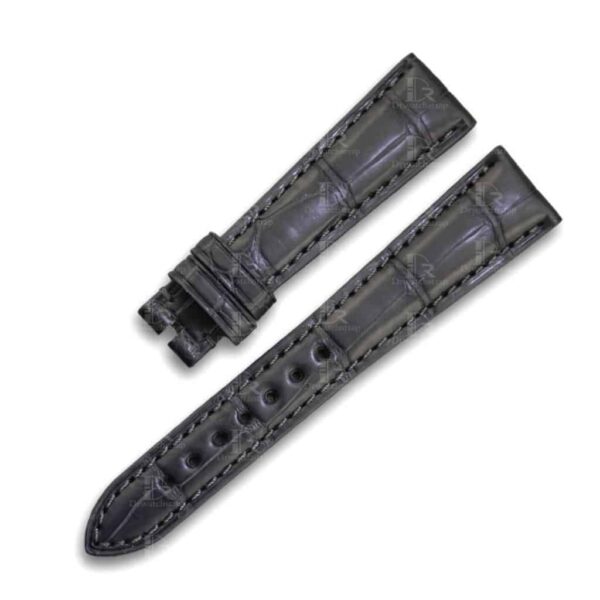 custom strap for Zenith ELITE STAR gray alligator leather replacement watch band - Customized