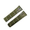 custom Omega Constellation watch leather strap for Omega watch band replacement olive green 23mm alligator watchbands