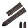 Custom Vacheron Constantin Melta 81180 Crocodile leather strap black brown alligator watch band