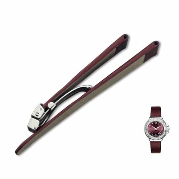 Custom satin strap fit fot TAG Heuer F1 red ribbon replacement watchband - OEM