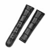 Buy Custom Oris Chet Black Alligator leather strap 20mm 21mm 22mm Handmade watchbands (1)