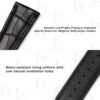 Buy Custom Oris Chet Black Alligator leather strap 20mm 21mm 22mm Handmade watchbands (2)