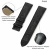 Custom Black Alligator leather watch strap 22mm for Jaeger Lecoultre Reverso watch (2)