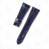 Custom Blue Alligator leather strap for Hermes Cape Cod