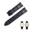 Custom handmade alligator leather watch band for PIAGET Black Tie ALTIPLANO strap
