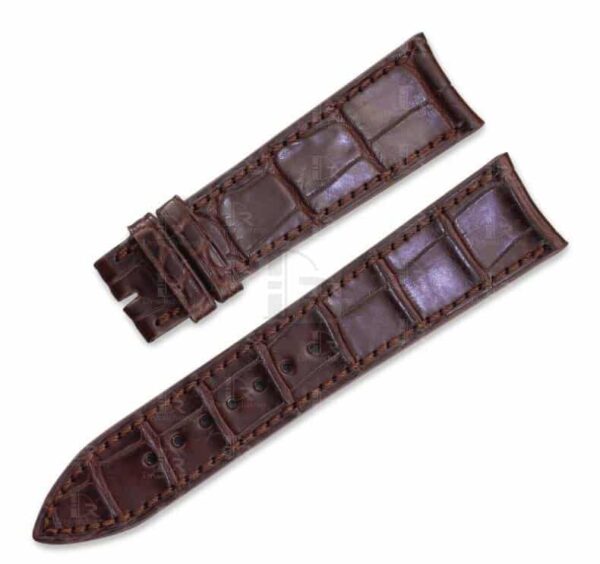 Custom handmade alligator leather watch band for PIAGET Black Tie ALTIPLANO strap