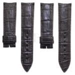 Handmade calfskin orange leather replacement watchbands for Patek Philippe Ellipse straps