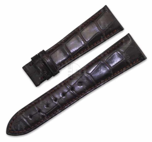Custom handmade alligator leather watch band for PIAGET Black Tie ALTIPLANO strap