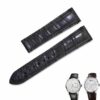 alligator leather watch band replacement for oris chet baker dark brown leather strap - customzied