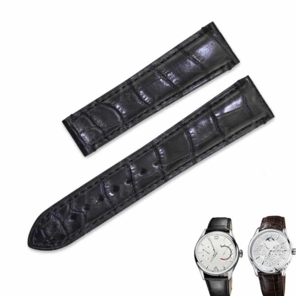 alligator leather watch band replacement for oris chet baker dark brown leather strap - customzied