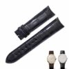 Handmade alligator watchbands for Vacheron Constantin Traditionnelle 81180 85180 black leather strap - Customized