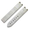 Handmade pearl white Alligator Leather watch band fit for Omega DeVille