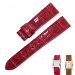 Hermes watch replacement leather watch strap red alligator 19mm 20mm 23mm 16mm 14mm custom watchband