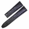 20mm 21mm 22mm lug size black alligator leather bands – Oris watch band replacement for sale