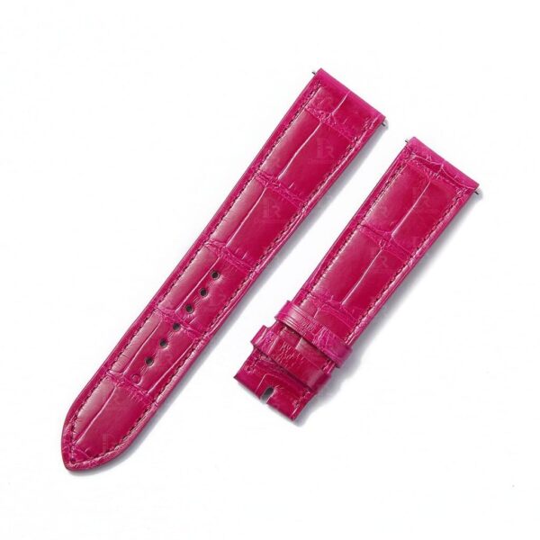 Custom Alligator crocodile pink 19mm 20mm 23mm 16mm 14mm replacement Hermes leather watch band for Hermes Heure H and Hermes Cape Cod strap - Shop the premium alligator straps and watch bands at a low price