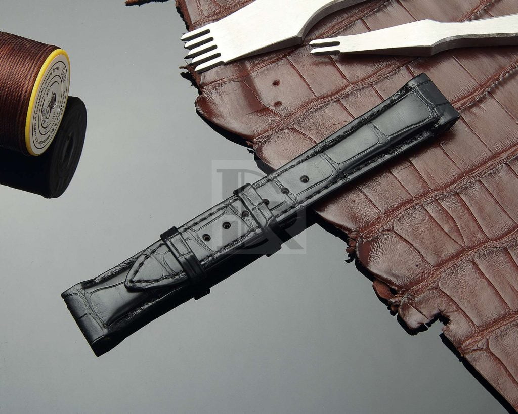 Custom handmade Aftermarket leather watch strap for Franck Muller Conquistador 8006 SC