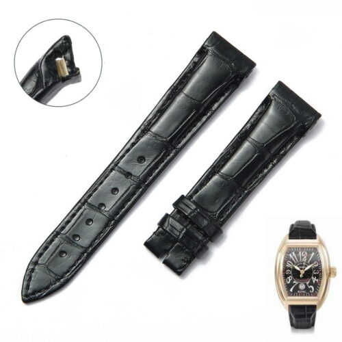 Replacement Aftermarket leather watch strap for Franck Muller Conquistador 8006 SC