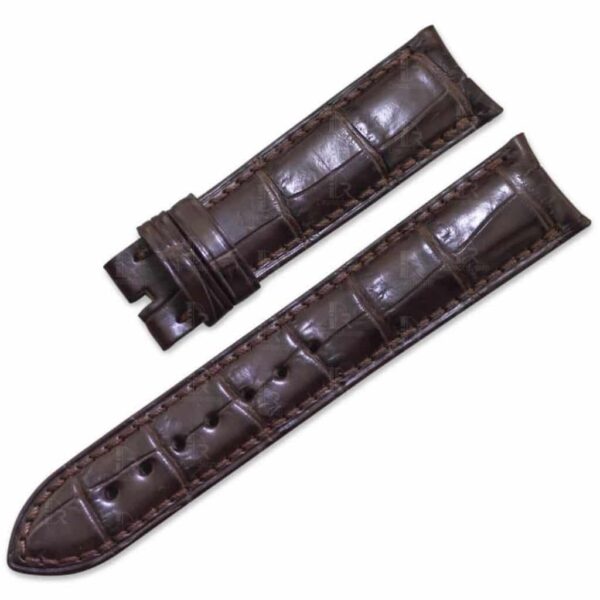 Replacement Vacheron Constantin Traditionnelle 81180 85180 brown alligator leather strap - Customized watch bands