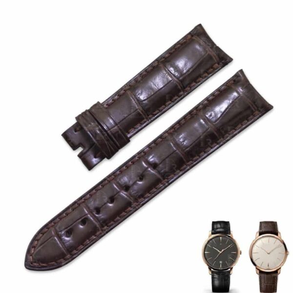 Replacement Vacheron Constantin Traditionnelle 81180 85180 brown alligator leather strap - Customized watch bands