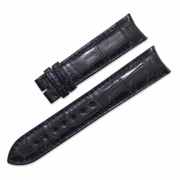 Vacheron Constantin Traditionnelle 81180 85180 black alligator leather strap - Handmade watchbands - Customized
