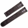 alligator leather watch band replacement for oris chet baker dark brown leather strap - customzied