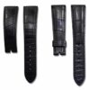 replacement alligator watchband 16mm 18mm 20mm 21mm fit fot breguet tradition black leather strap bands for sale
